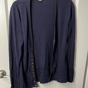 navy blue cardigan